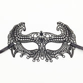 Nessiworld Black Color Eared Lace Party Ball Mask